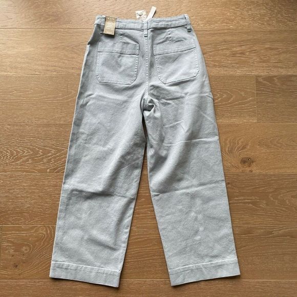 Madewell Tall Curvy Slim Emmett Wide-Leg Crop Pants Size 27 Blue High Rise - Picture 4 of 6